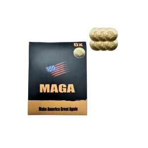 MAGA Set of 6 Commemorative Trump Coins -- Second Term 2025-2029 President